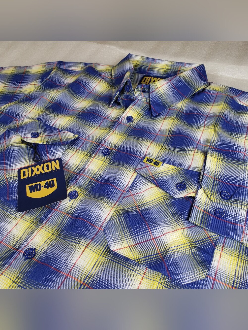 NWT Dixxon Men's 2X 2XL WD-40 WD40 Flannel Shirt